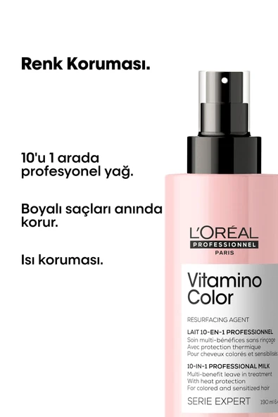 L'OREAL PROFESSİONNEL Serie Expert Vitamino Color Boyalı Saçlar Için 10 Etkili Mucize Bakım Spreyi 1 - 2