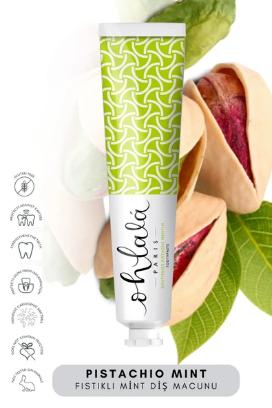 OHLALA Pistachio Mint (Antep Fıstığı-Nane)Diş Macunu 75ml - 2