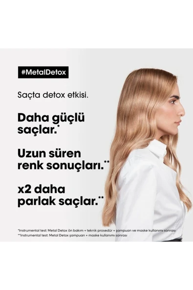 L'OREAL PROFESSİONNEL Serie Expert Metal Detox, Profesyonellerin Süper Detox Formülü Saç Bakım 3 'lü Set - 7