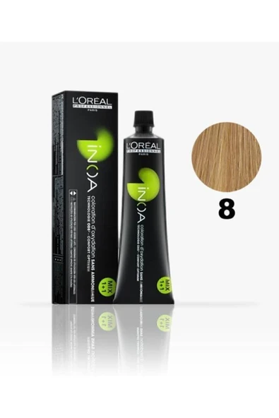 İNOA Saç Boyası [yeni] 8 Açık Kumral 60gr