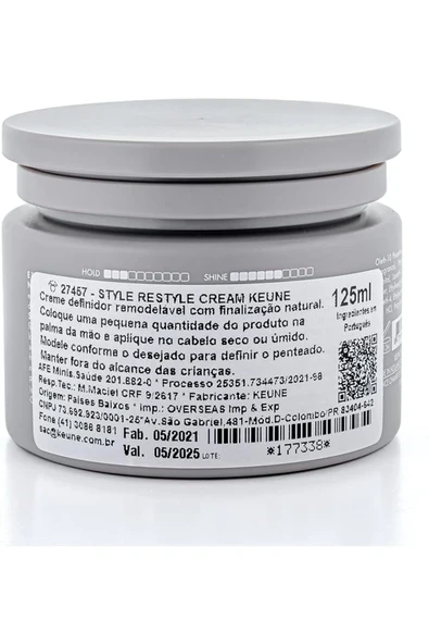 KEUNE Style Restyle Cream Remodelante Esnek Doğal Wax 125 ml 4.2 fl oz CYT46794633131314631131313131963333 - 2