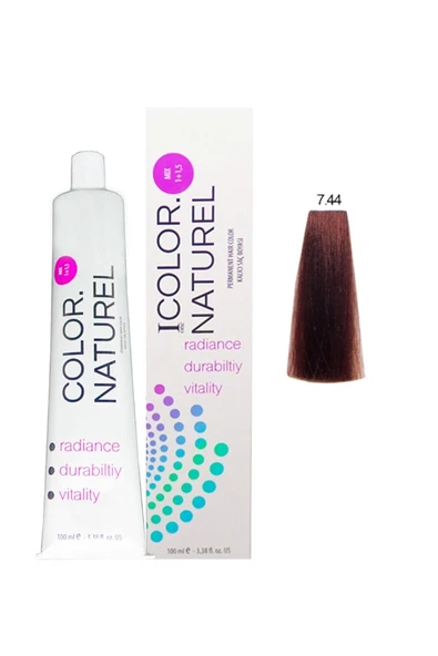 COLOR NATUREL Kalıcı Saç Boyası 100ml 7.44