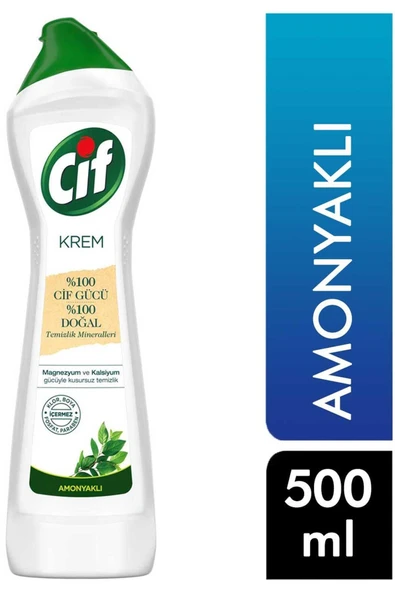 CİF Marka: Krem Temizleyici 500 Ml Amonyaklı 8690637068768 Kategori: Yüzey Temizleyici