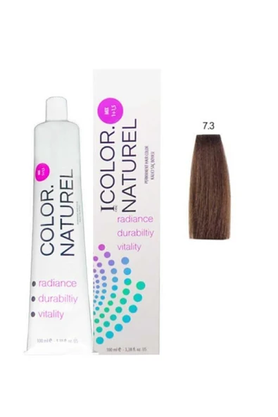 COLOR NATUREL 7.3 Kalıcı Saç Boyası 100 ml 7.3 Altın Kumral