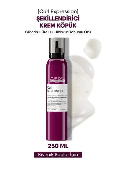 L'OREAL PROFESSİONNEL Serie Expert Curl Expression Şekillendirici Saç Bakım Köpüğü 250ml