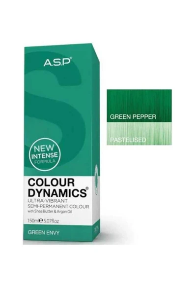 AFFİNAGE Asp Colour Dynamics Green Envy Yarı Kalıcı Saç Boyası