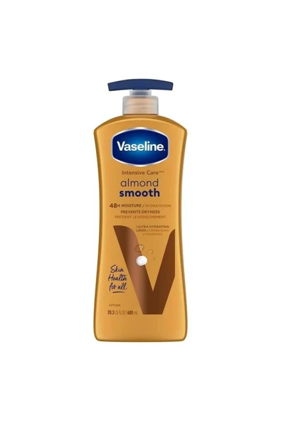 VASELİNE Intensive Care Hand And Body Lotion Almond Smooth 20.3 Oz 600 ml