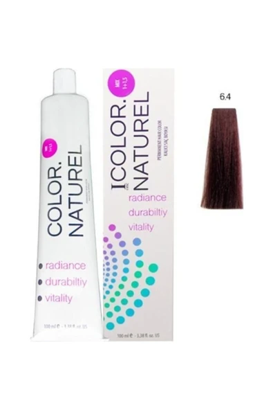 COLOR NATUREL Kalıcı Saç Boyası 100 Ml - 6.4 Koyu Bakır