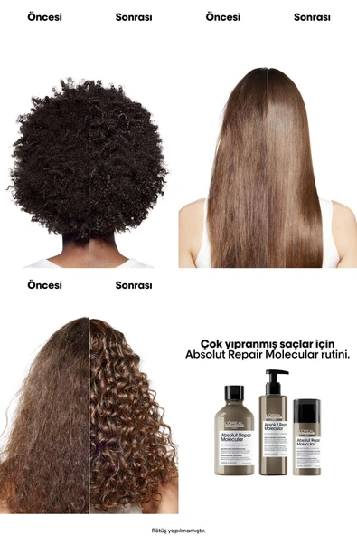 L'OREAL PROFESSİONNEL Serie Expert Absolut Repair Molecular Tüm Yıpranmış Saçlar Için Durulanan Seru - 3
