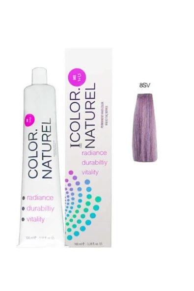 COLOR NATUREL Kalıcı Saç Boyası 100 ml 8sv Koyu Sarı Gümüş Viyole