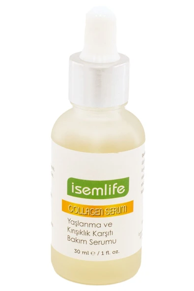 İSEMLİFE Yaşlanma & Kırışıklık Karşıtı Bakım Serumu 30 ml ( Collagen Serum )