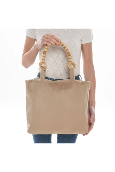 ÇANTA avvaH Özel Tasarım Kaşe Bej Kol Çantası BKGDBA1008 - 2