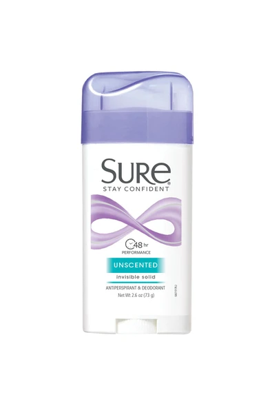 SURE Stay Confıdent Unscedted İnvisible Solid Deodorant 73 gr