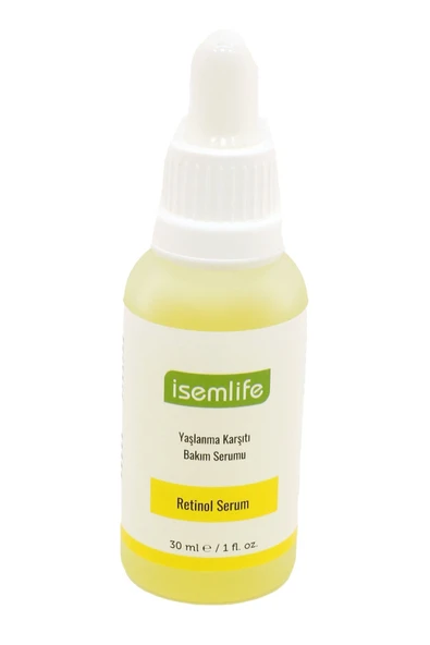 İSEMLİFE Onarıcı & Besleyici Yaşlanma Karşıtı Bakım Serumu 30 ml (RETİNOL 1 %)