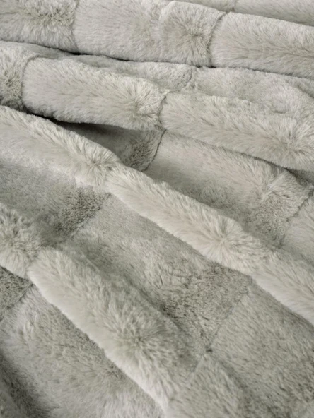 Cotton Box Trim Çift Kişilik Battaniyeli Nevresim Takımı Suave Gri - 2