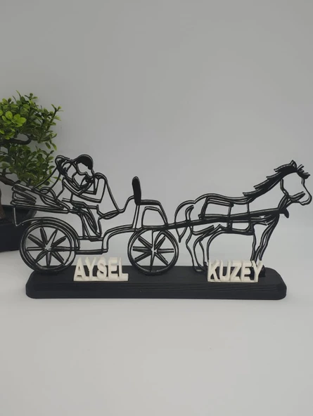 Nostaljik Araba 3D Baskılı Dekor Kişiselleştirilmiş Romantik Hediye - 4