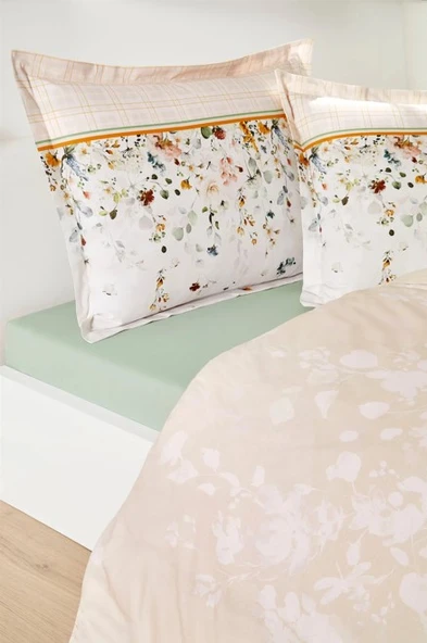 Özdilek Çift Kişilik Ranforce Nevresim Takımı Marigold Krem - 3