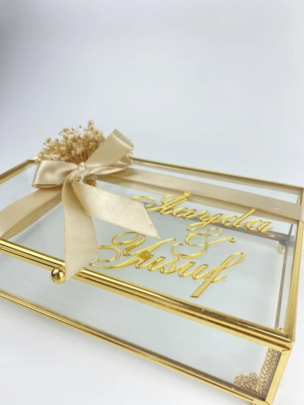 Prism Dekoratif Cam Çikolata ve Makyaj Kutusu - 2