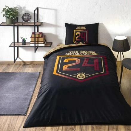 Taç Galatasaray 24 .Şampiyonluk Tek Kişilik Lisanslı Nevresim Takımı ürün görseli