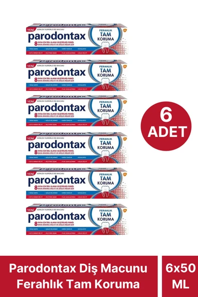 Parodontax Diş Macunu Ferahlık Tam Koruma 50 ml 6 ADET ürün görseli 1