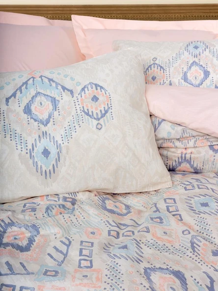 Cotton Box Etnich Nevresim Takımı Çift Kişilik Mosola Somon - Resim 2