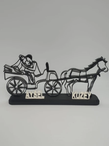 Nostaljik Araba 3D Baskılı Dekor Kişiselleştirilmiş Romantik Hediye - 6