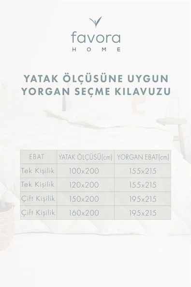 Lüx Çift Kişilik Bambu İçerikli Yorgan 195x215 - Krem - 4