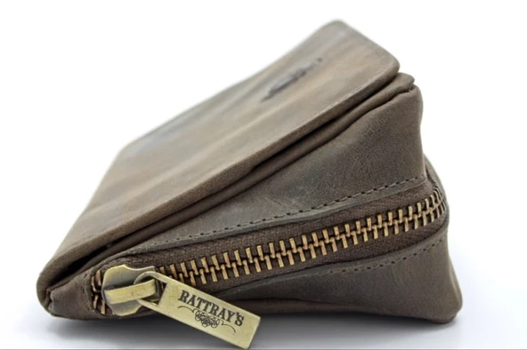 Rattray's Peat Combo Pouch 2 Kahve Deri Pipo Çantası - 3