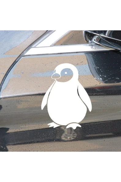 Sevimli Penguen özel yeni sticker 2 Parça Beyaz 12*16 Cm
