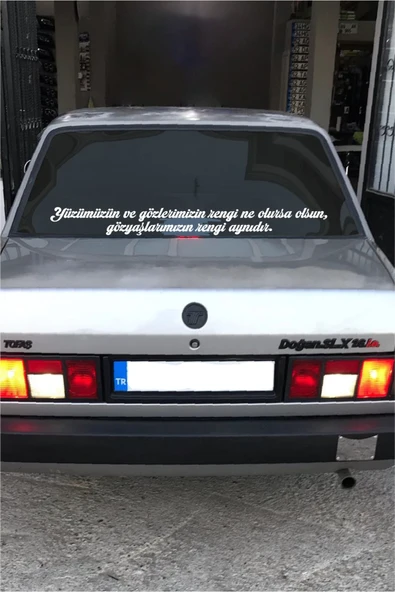 Oto Cam Yazı Sözleri Ticari-Servis-Dolmuş-Panelvan Uzun özel yeni sticker Model 21