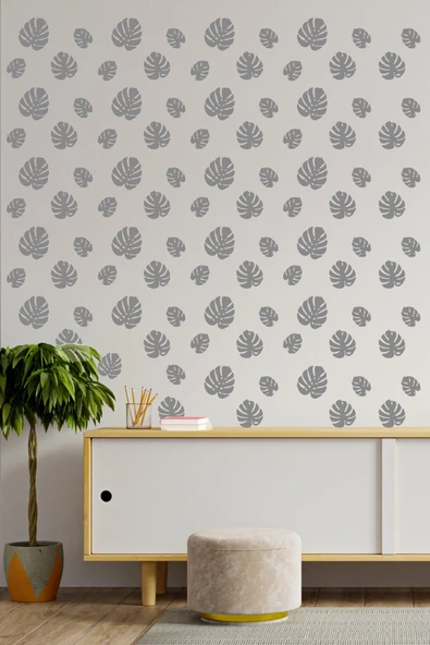 Yaprak Desenli Dekoratif Duvar özel yeni sticker Çıkarma 3 Farklı Çeşit