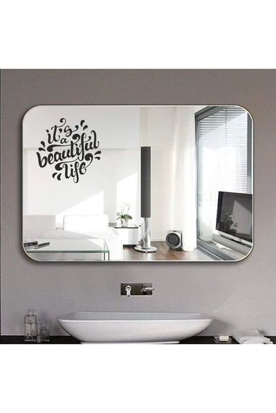 Ayna özel yeni sticker, It's A Beautiful Life özel yeni sticker