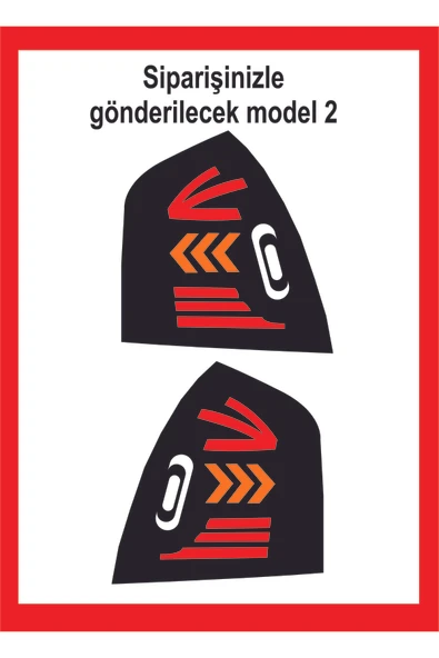 Era İçin özel yeni uyumlu Aksesuar Stop Farı Kaplama özel yeni sticker Model 2