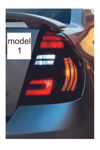 Clio 2 Sedan İçin özel yeni uyumlu Aksesuar Led Görünümlü Stop Farı Kaplama Model 1