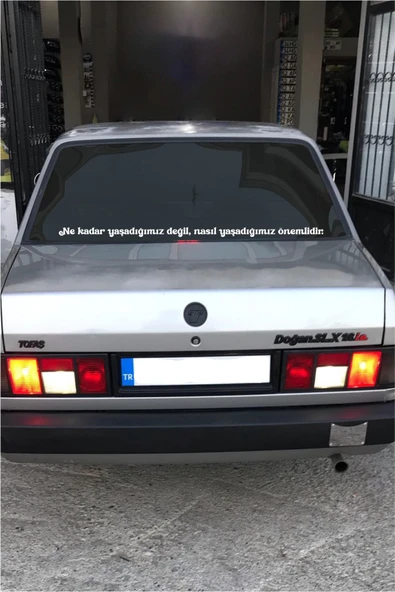 Oto Cam Yazı Sözleri Ticari-Servis-Dolmuş-Panelvan Uzun özel yeni sticker Model 16