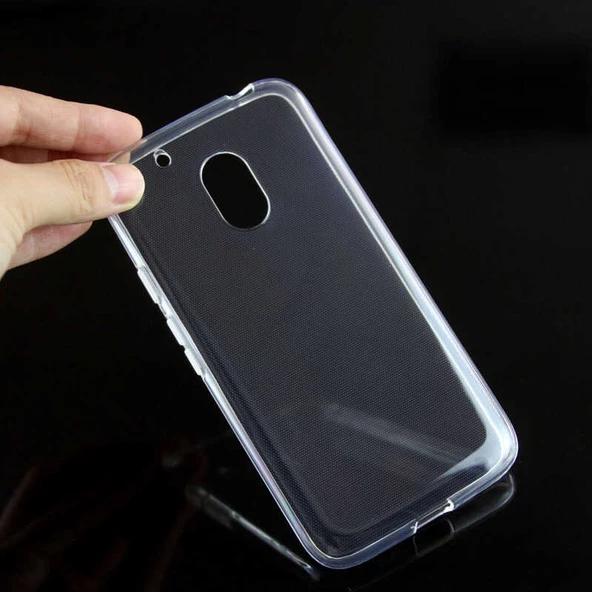 Lenovo Moto G4 Kılıf Zore Şeffaf İnce ve Esnek Süper Silikon - Resim 3
