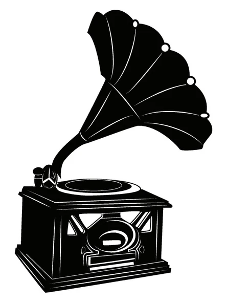 Nostaljik Gramofon Sticker 20 X 28 Cm
