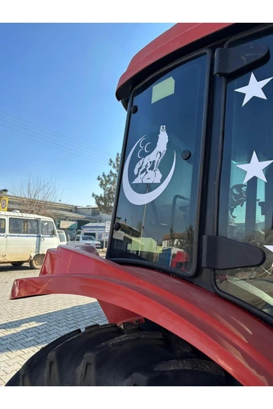 Üç Hilal Bozkurt Oto özel yeni sticker 40*40 Cm
