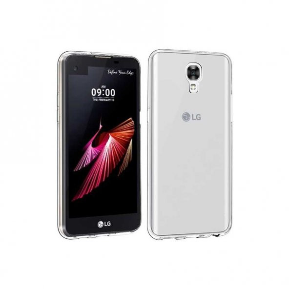 LG X Screen Kılıf Zore Şeffaf İnce ve Esnek Süper Silikon Kılıf