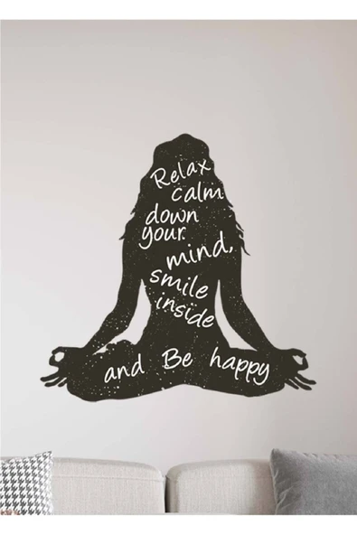 Duvar özel yeni stickerı - Yoga Meditasyon Dekoratif özel yeni stickerı - Genç Odası Için Duvar özel yeni stickerı
