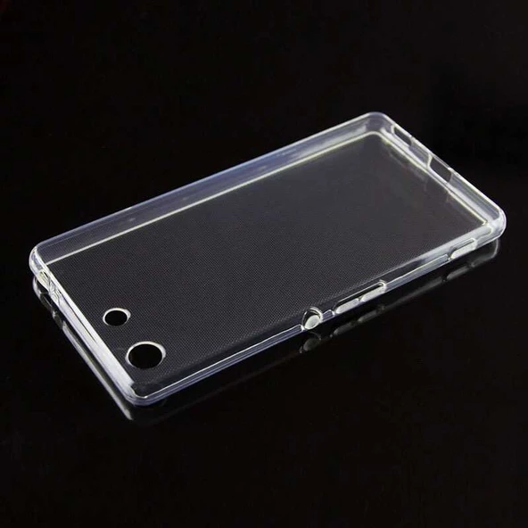 Sony Xperia M5 Kılıf Zore Şeffaf İnce ve Esnek Süper Silikon - Resim 8