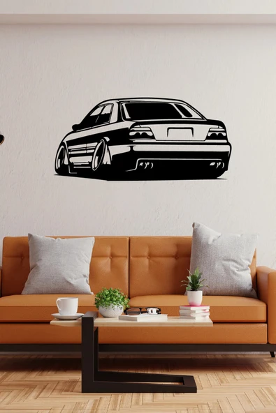 Bmw E36 Modifiyeli Araba Duvar özel yeni sticker Yapıştırma (SUDAN VE NEMDEN ETKİLENMEZ)