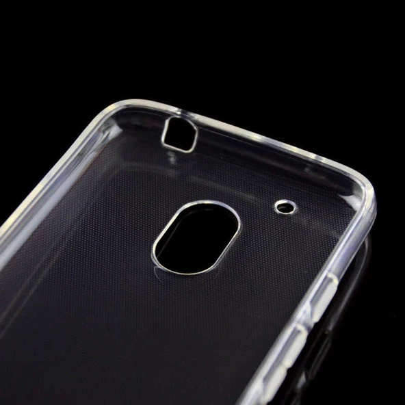 Lenovo Moto G4 Kılıf Zore Şeffaf İnce ve Esnek Süper Silikon - Resim 4