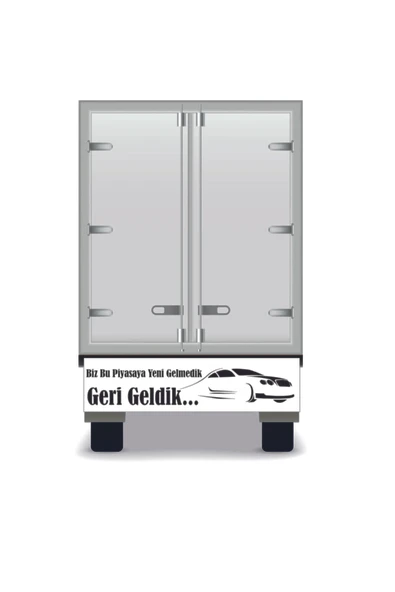 Kamyon Arkası Yazı Oto özel yeni sticker 25*100 Cm
