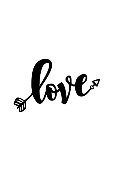 Kalın Love Oku Duvar Dekor Sticker 40 X 24 Cm