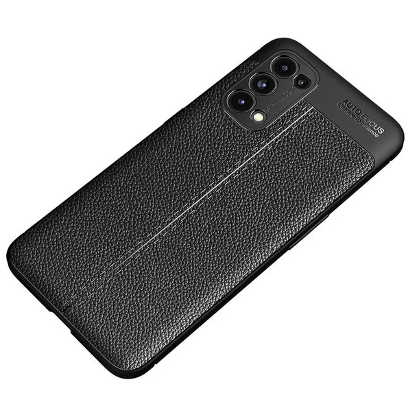 Oppo Reno 5 5G Kılıf Zore Niss Deri Desenli Silikon Kılıf - Resim 11