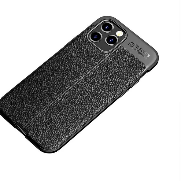 Apple iPhone 12 Pro Kılıf Zore Niss Deri Desenli Silikon Kılıf - Resim 7