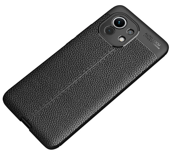 Xiaomi Mi 11 Kılıf Zore Niss Deri Desenl Silikon Kılıf - 8