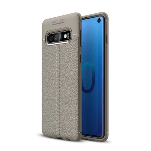 Galaxy S10 Plus Kılıf Zore Niss Deri Desenli Silikon Kılıf - 4