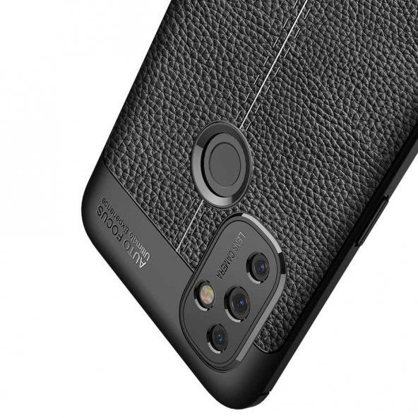 One Plus Nord N100 Kılıf Zore Niss Deri Desenli Silikon Kılıf - 6